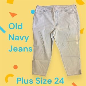 Old Navy Light Blue Denim Jeans Plus Size 24 NWOT